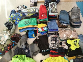 Velký set oblečení kluk 116, 122 - 4