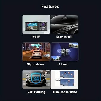 Auto Kamera 1080p + Darek 64G SD kartu - 4