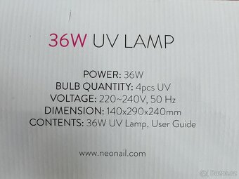 Nová UV led Lampa na nehty 36w - 4