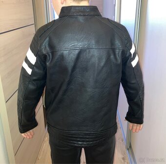 Krásná kožená chlapecká bunda vel. 152 - 4