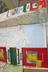 Různé turistyské mapy, mapy památek v ČR,mapy evropských stá - 4