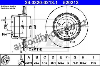 BMW Nové zadní kotouče ATE 520213 - 4