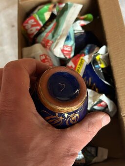 Sada 6x Modrých Porcelánových Šálků (150 ml) - 4