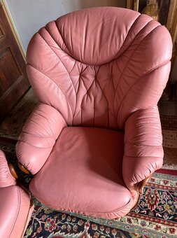 Italská kožená sedačka 3+1+1, 4667 - 4