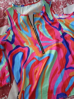 Pestrobarevná halenka L - 4