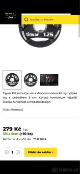 Prodám sadu Profi PU kotouču Tiguar - Nový - Sleva 50% - 4