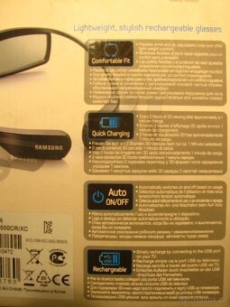 Samsung SSG-3550CR (3D brýle) 3D Glasses NOVÉ - 4