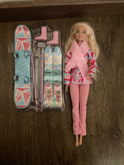 stan + camping výbava pro panenku barbie, lyže - 4