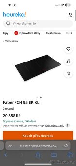Varná deska indukce Faber FCH 95 BK KL - nová, 900x520 mm - 4