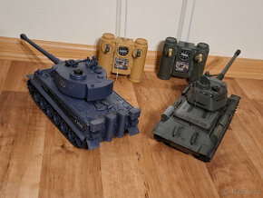 RC tanková bitva TIGER vs T34 - sada 2 soubojových DO tanků - 4