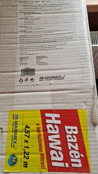 Prodám bazén Marimex Hawai. Kulatý 4,5m - 4
