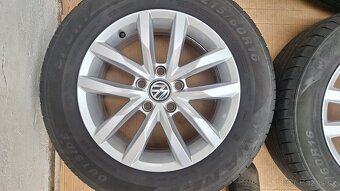 Alu kola VW 16" rozteč 5x112 pneu 215/60 R16 5mm Passat - 4