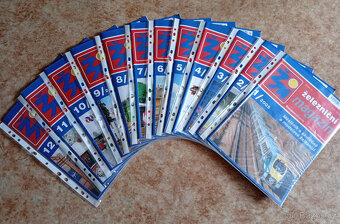 časopisy Železniční magazín a Dráha, celé ročníky - 12 čísel - 4