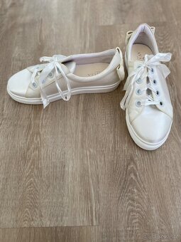 Saténové svatební tenisky, vel. 41 - 4