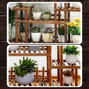 Veliký víceúrovňový pojízdný stojan na květiny - 4