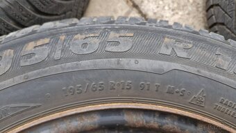 Citroen, Peugeot zimní kola 195/65 R15 6,5 J x 15H2 ET20 - 4