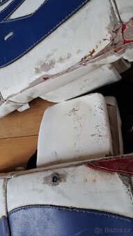 Hokejové brankářské betony, lapačka, vyrážečka a maska - 4