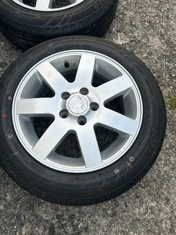Alu kola R14 5x100 VW,Škoda + letní pneu 165/65/14 - 4