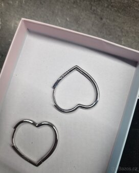 Loved nové dámské stříbrné náušnice srdce srdíčka 925 - 4