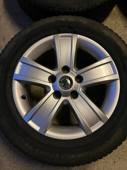 195/65 R15 zimní pneu, alu kola Škoda - 4