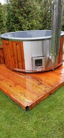 Prodám koupací sud ,finskavana. sklolaminatova vložka 180 cm - 4