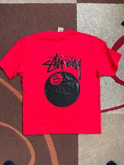 Červené stüssy tričko - 4