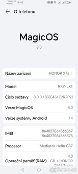 Prodám telefon HONOR X7a - 4