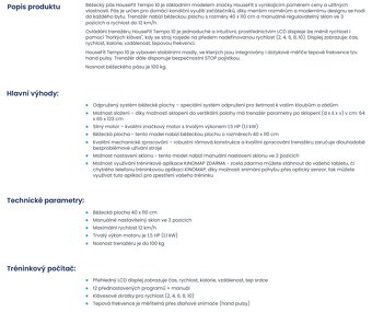 Běžecký pás HOUSEFIT TEMPO 10 - 4