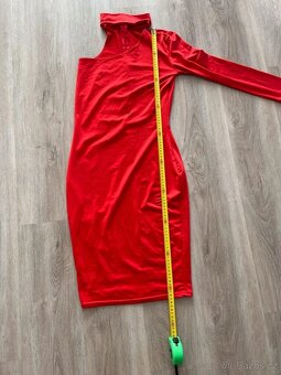 Krásné červené mini šaty velikost XS/S - 4