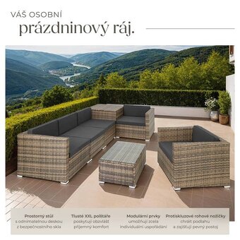 Zahradní ratanový nábytek Pisa nový - 4