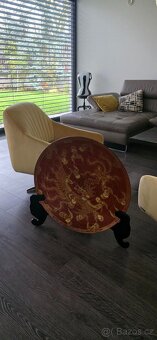 Dekorativní dřevěný talíř  69 cm - 4