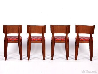 4x jídelní židle  ArtDeco po přečalounění, TOP stav - 4