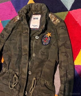 TOMMY HILFIGER  DÁMSKÁ STYLOVÁ ARMY PŘECHODOVÁ BUNDA M - 4