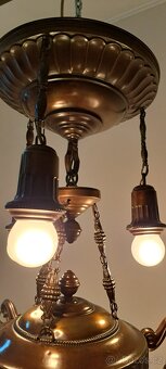 Starožitný lustr,  secese, secesní - 4