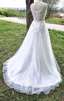 XS-S NOVÉ KRAJKOVÉ svatební šaty GRACE - 4
