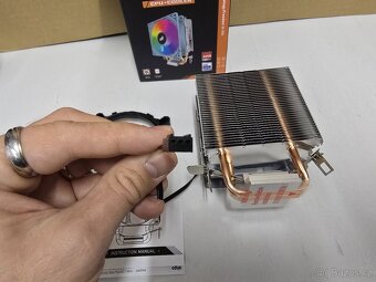 hladič procesoru ICE200Pro Air s RGB podsvícením + větrák - 4