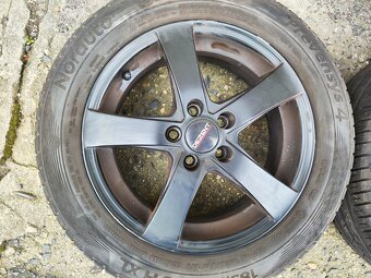 15"černá alu sada Dezent 5x100 Škoda Rapid Fabia 3 Polo - 4