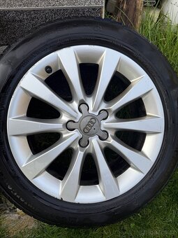 Prodám alu kola AUDI 5x112 R17 s pneu - 4