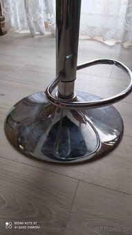 Barová posuvná nerezová zidle - 4