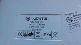 Ventilátor VENTS VK 200 EC potrubní s EC motorem - 4