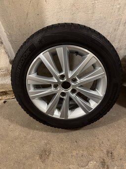 Alu kola VW 5x112 R16 s pneu Hankook zimní - 4