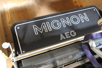 starožitný psací stroj AEG Mignon - 4