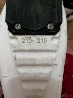 Lyže dětský set vel. 110, lyže, lyžáky 210-215, hůlky - 4