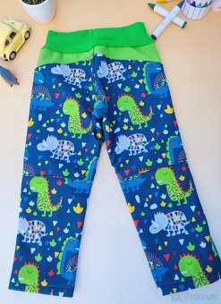 Dětské softshellové kalhoty dinosauři vel.104 - 4