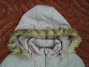 Růžová bunda bundička kabát kabátek H&M - 122, 128 - 4