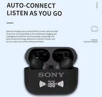 Bezdrátová sluchátka SONY® 5.4 s mikrofonem -NOVÉ
AUKCE - 4
