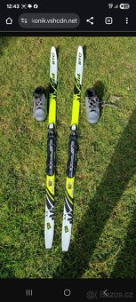Dětské bezky 130 cm + vázání + boty 31 - 4