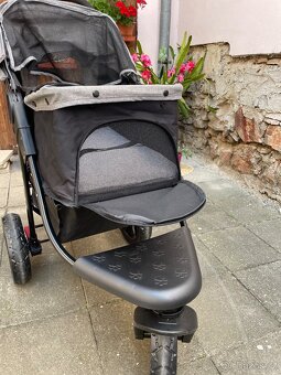 Kočár pro psa PawHut Quido černá + šedá - 4