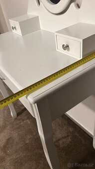 Toaletní stolek - bílý - 4