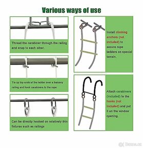 Požární únikový ohnivzdorný bezpečnostní žebřík 680 cm - 4